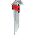 KS TOOLS Winkelstiftschllüssel m. Loch XL 9-tlg.