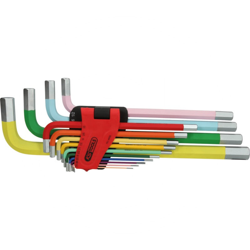 KS TOOLS Winkelstiftschll. I6kant Zoll XL 14-tlg.