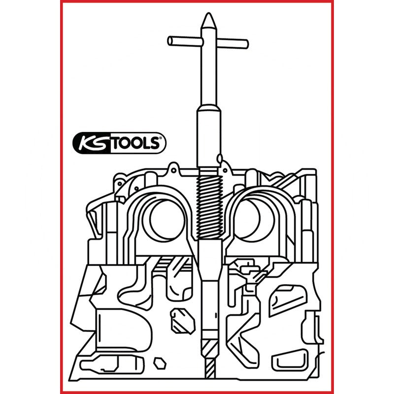 KS Tools Injektoren-Sitz-Reinigungswerkzeug – 190 mm Gewicht 470 g