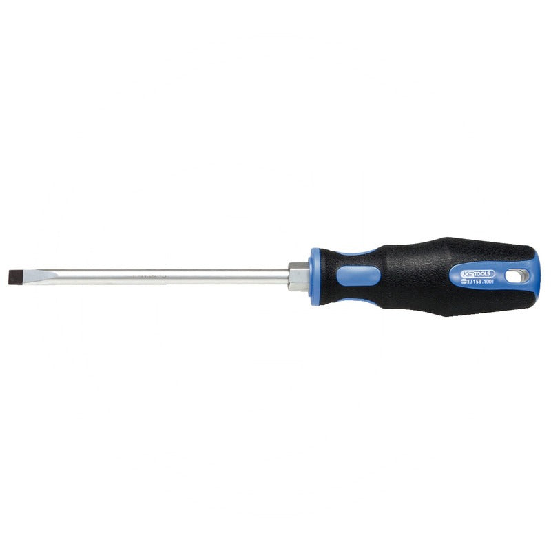 KS TOOLS ERGOTORQUE+Schraubendreher Schlitz, 4mm passend für Schlitz Schrauben – 180 mm