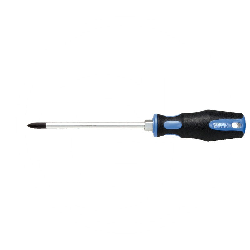 KS TOOLS ERGOTORQUE+ Schraubendreher PH2, l=230mm passend für Kreuzschlitz Schrauben – 230 mm