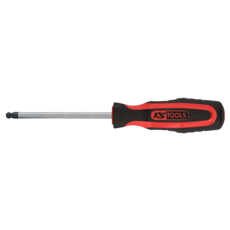 KS TOOLS ERGOTORQUE+Schraubendreher InnenSK, 3mm passend für Innensechskant Schrauben – 180 mm