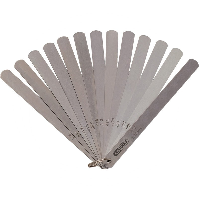 KS TOOLS Kolbenspiellehre, 13 Blatt – 216 mm