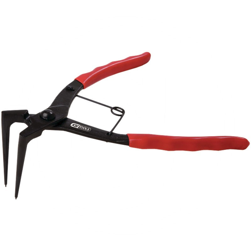 KS TOOLS Langarm-Sicherungszange, abgewinkelt – 262 mm