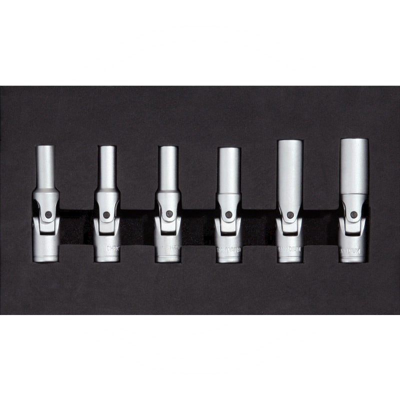 KS Tools 3/8" Glühkerzen-Gelenknuss Satz,6tlg – 235 mm