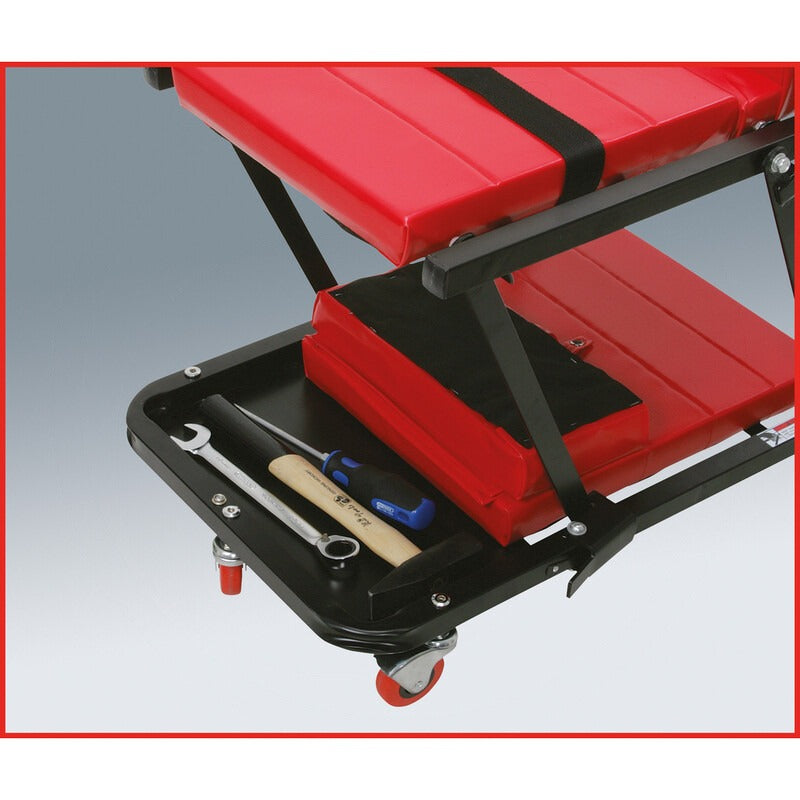 KS TOOLS Werkstattliege und Klappsitz – 1210 mm – Bild 6