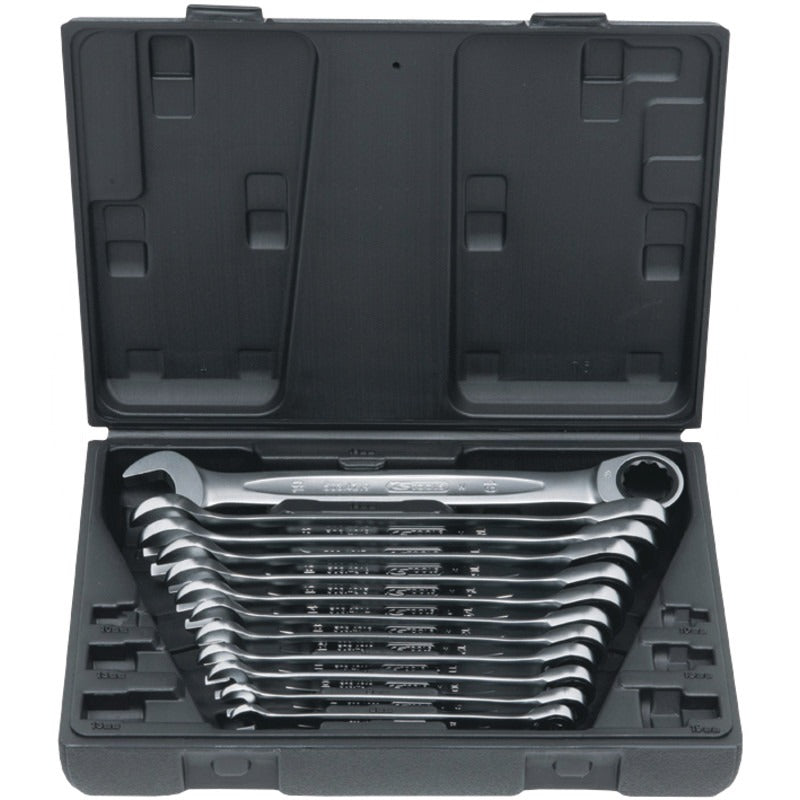 KS TOOLS Ratschenringmaulschlüssel-Satz, 8-19 mm – 287 mm