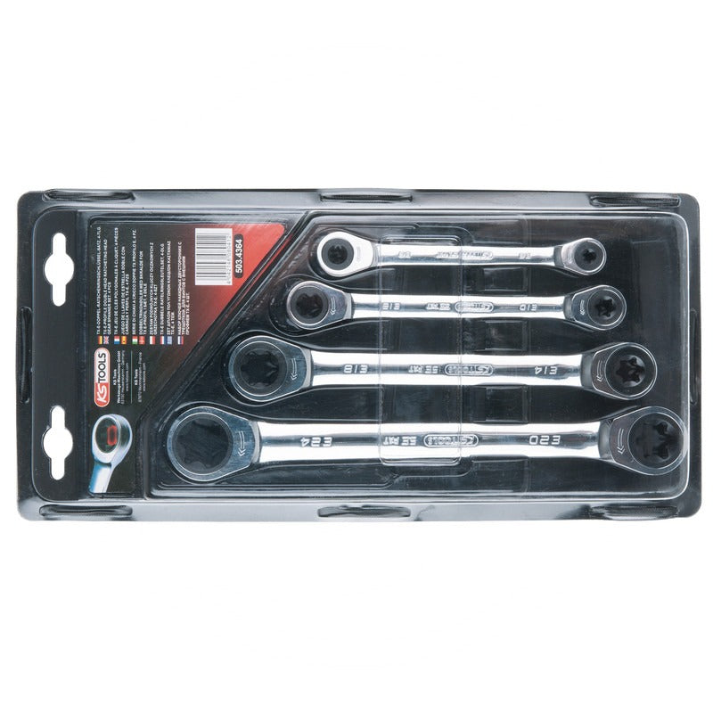 KS TOOLS GEAR+TXE-Doppelringschlüssel Satz – 313 mm