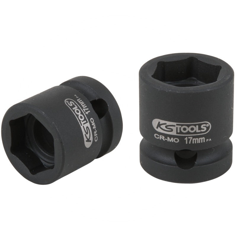 KS Tools 1/2" Sechskant-Kraft-Stecknuss, extra kurz, 17,0 m – 30 mm
