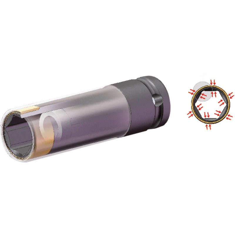 KS Tools Stecknuss Satz SlimPOWER 1/2", 17+19mm – 160 mm