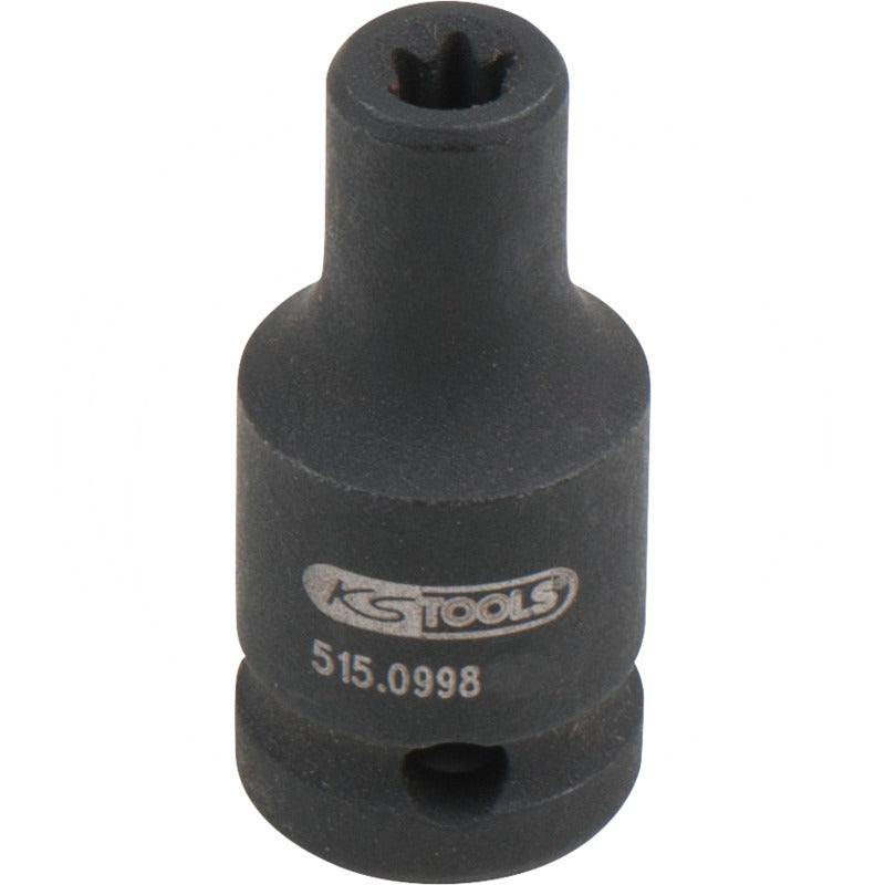 KS Tools 1/4 TX-E-Kraft-Stecknuss, kurz, E4 – Ø 7.0