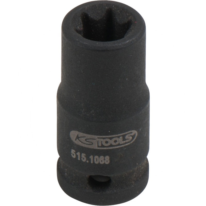 KS Tools 1/4 TX-E-Kraft-Stecknuss, kurz, E8 – Ø 11.0