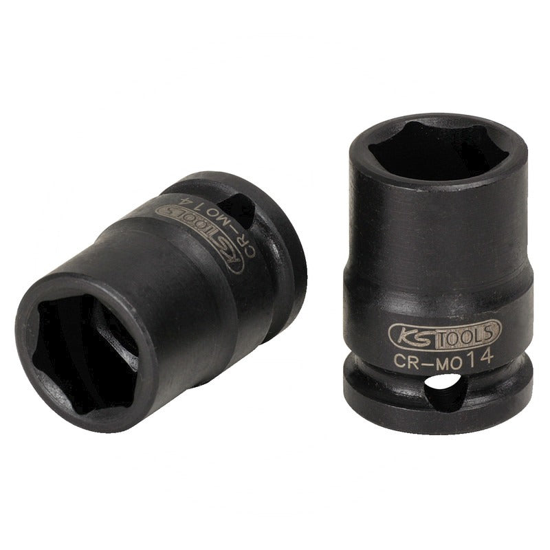 KS Tools 1/4" Kraft-Stecknuss, kurz, 4,5 mm – 25 mm