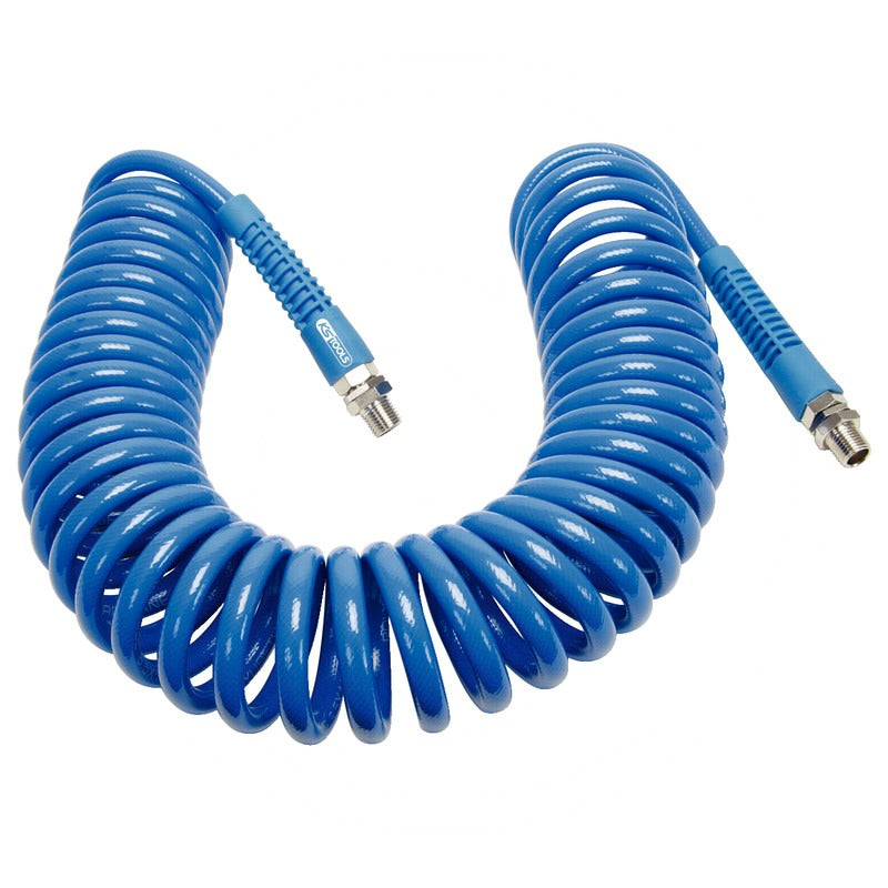 KS TOOLS PU-Druckluft-Spiralschlauch, Ø 8mm – 765 mm