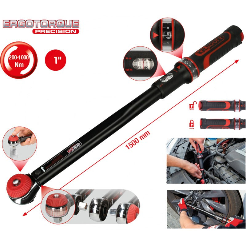 KS Tools 1" Ratschen-Drehmomentschlüssel – 1500 mm – Bild 2