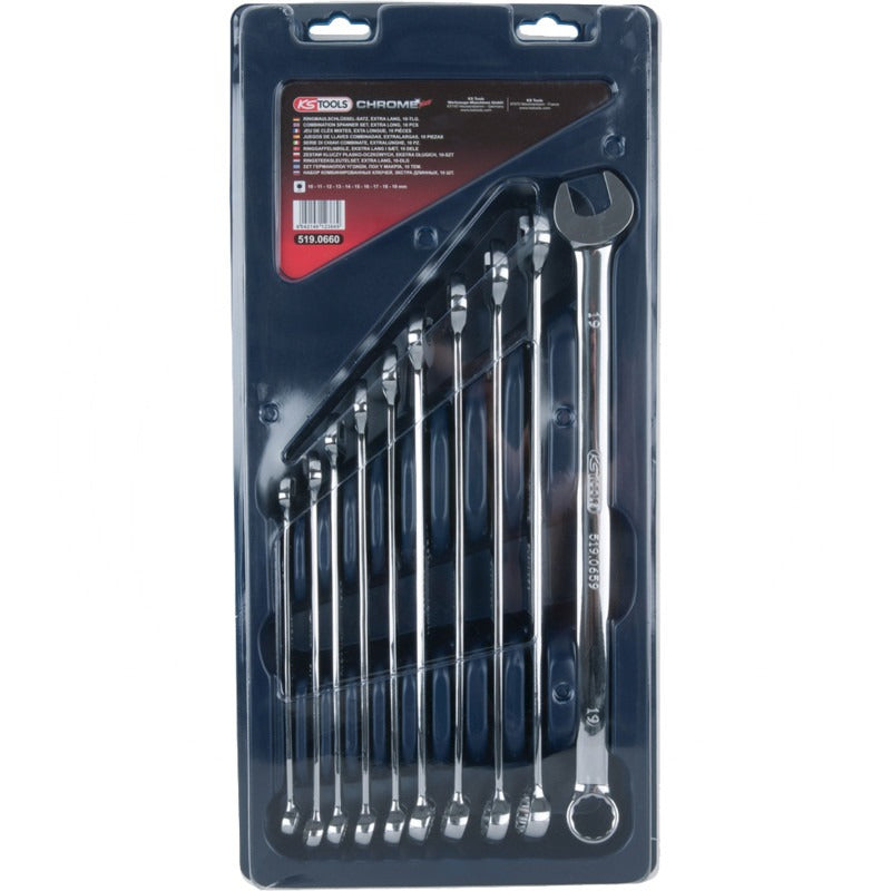 KS TOOLS CHROME+Ringmaulschlüssel Satz x L – 494 mm