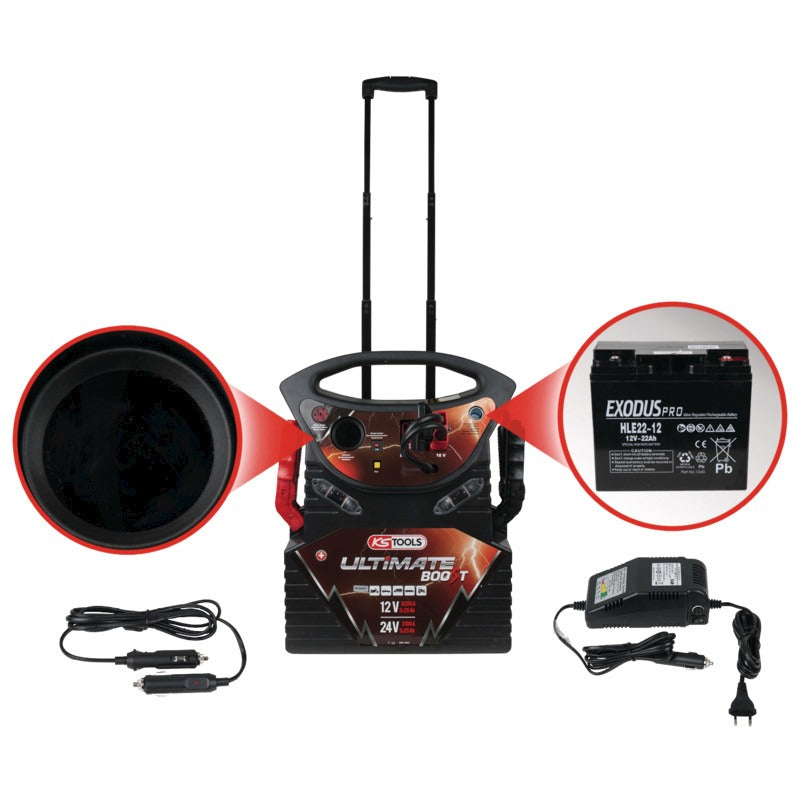 KS Tools Booster, ULTIMATE BOOST, 12V-2, 550.1825 – 470 mm