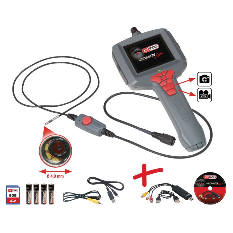 KS Tools Videoskop-Satz Ø 4,9 mm mit Vi, 550.7149 – 4700 mm