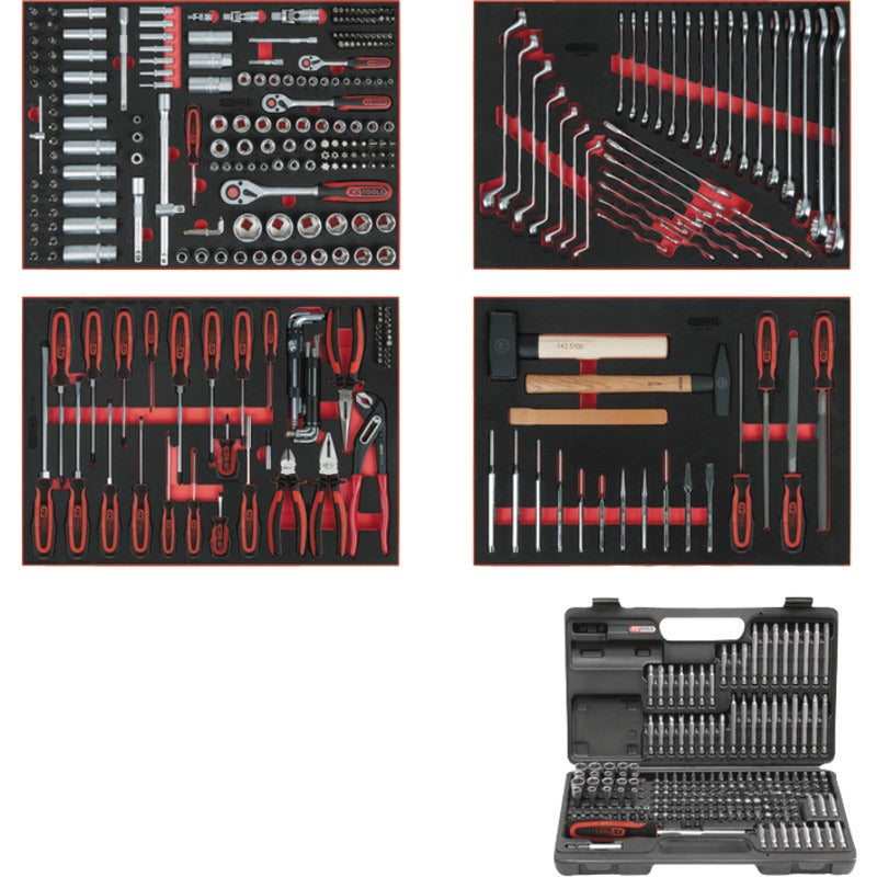 KS TOOLS Universal-Systemeinlagen-Satz – 580 mm