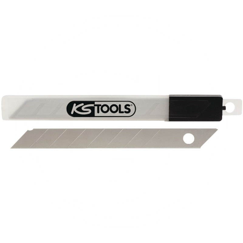 KS TOOLS Abbrechklinge 9mm, 10-er Pack im Spender – 80 mm