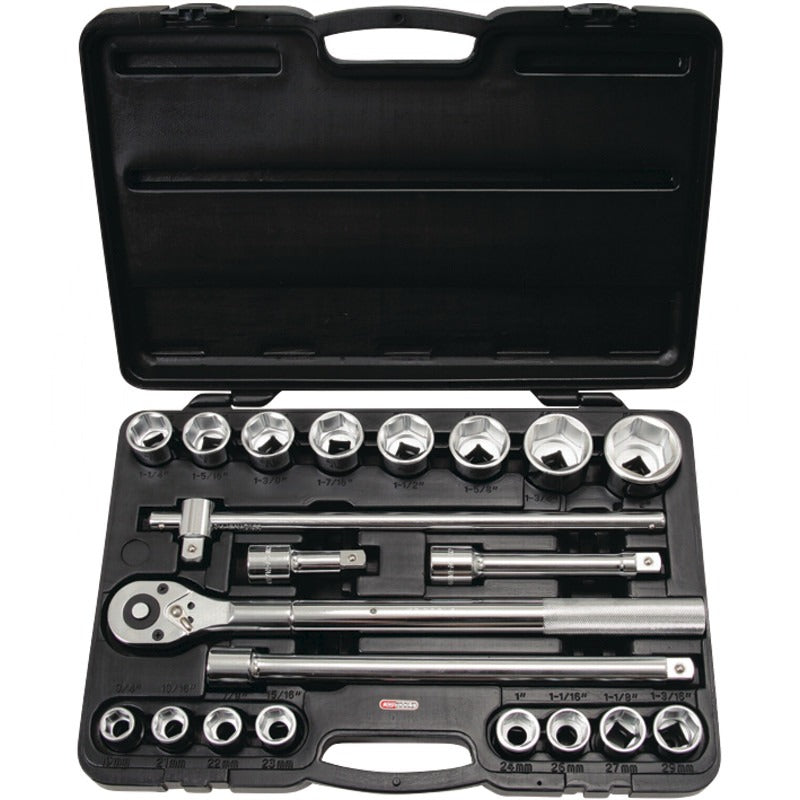 KS Tools 3/4" Steckschlüssel-Satz, 21-tlg. – 380 mm
