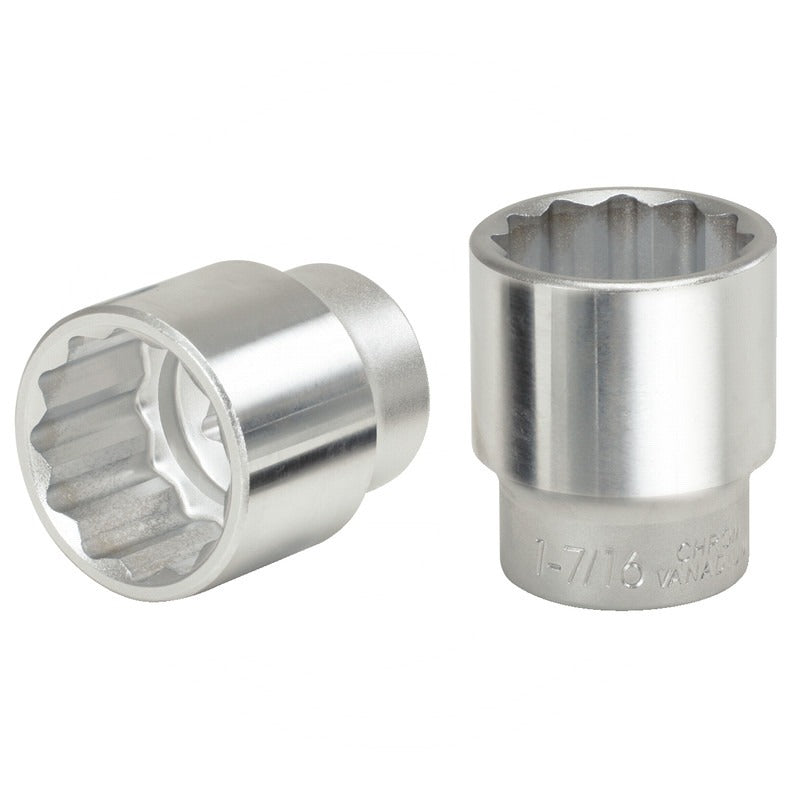 KS Tools 1" 12-kant-Stecknuss, kurz, 2.13/16" – 95 mm
