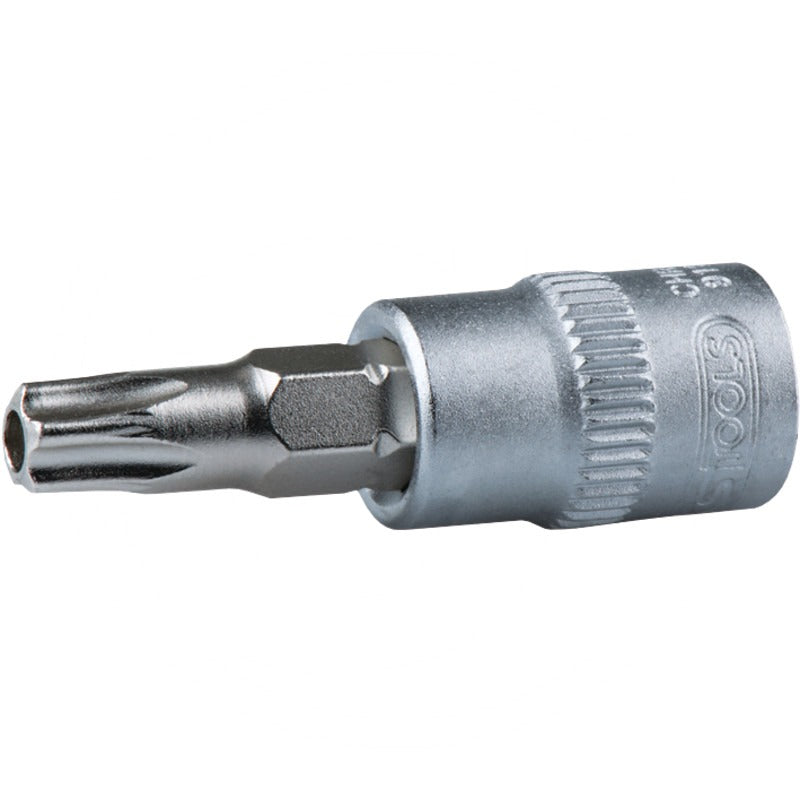 KS TOOLS 1/ 4" Bit Stecknuss TX mit Bohrung, TB8 – 37 mm
