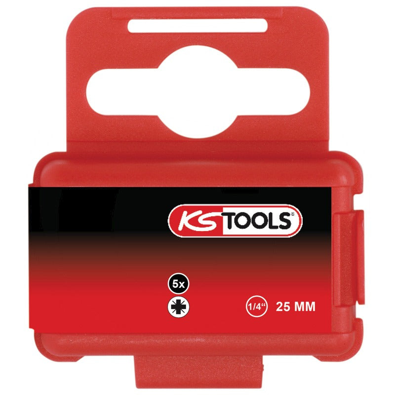 KS Tools VPE5 1/4" Bit, 25mm, PZ2 – 61 mm