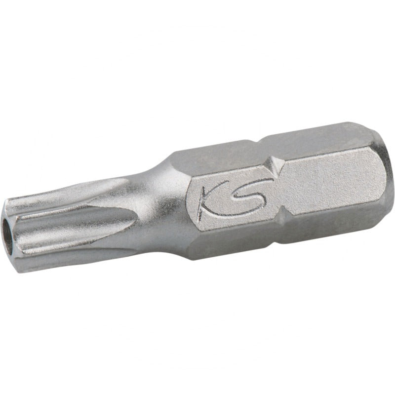 KS TOOLS 1/ 4' Bit TX mit Bohrung, 25mm, TB15 – 25 mm