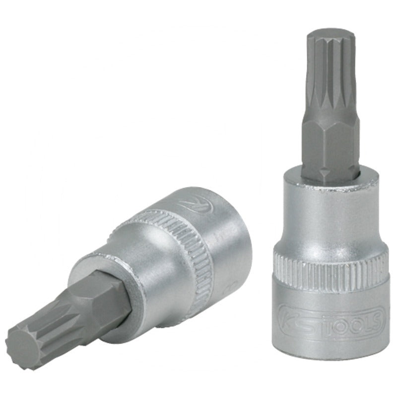 KS Tools 3/8" Bit Stecknuss passend für XZN-Schrauben – 50 mm SW M5