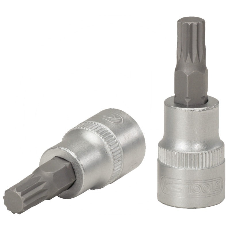 KS Tools 3/8" Bit Stecknuss passend für XZN-Schrauben – 50 mm SW M4