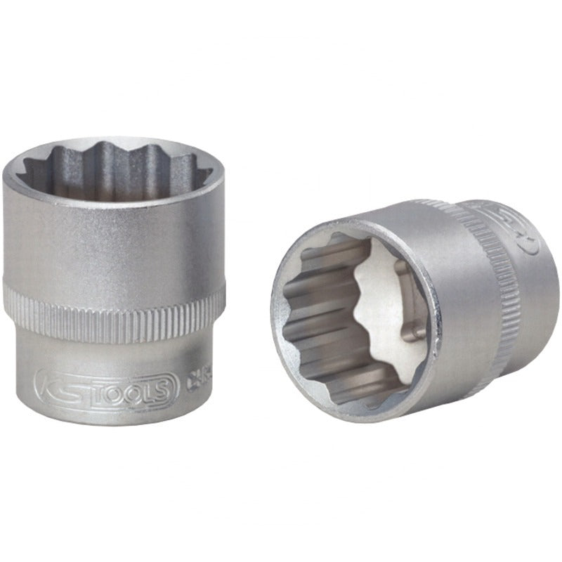KS TOOLS 3/8" 12-kant-Stecknuss, 10mm – 28 mm