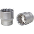 KS TOOLS 3/8" 12-kant-Stecknuss, 10mm – 28 mm