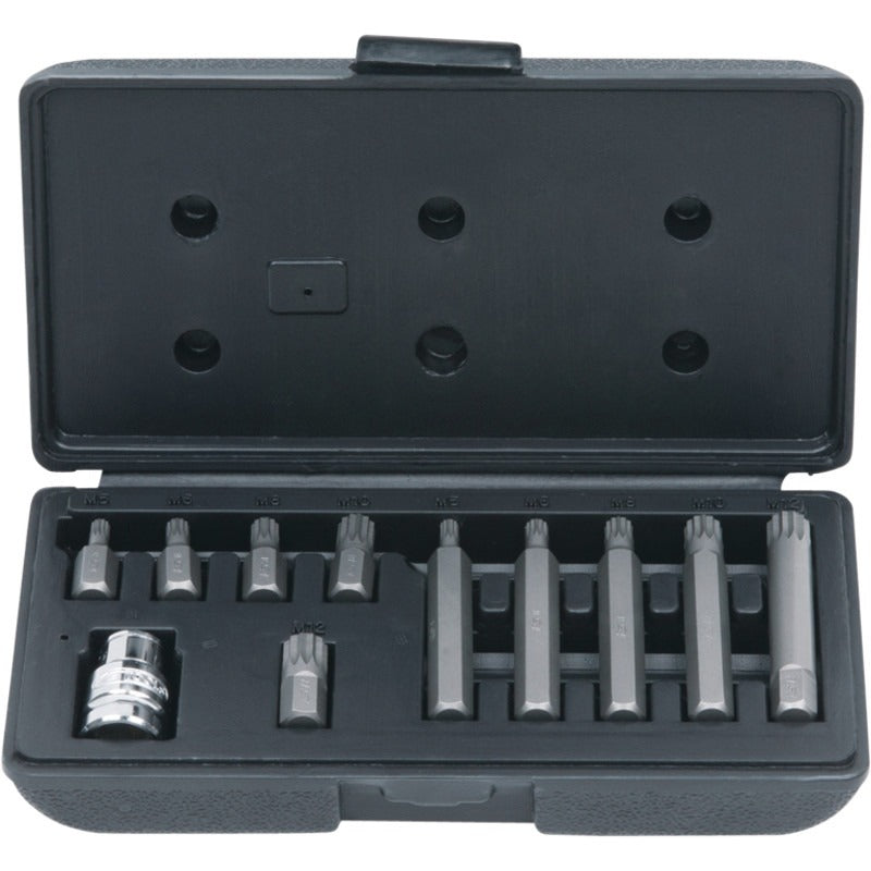 KS TOOLS 10mm Bit-Satz, 11-tlg., Vielzahn – 219 mm