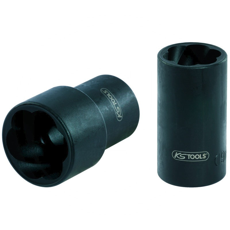 KS Tools 1/4" Spiral-Profil-Stecknuss – 30 mm