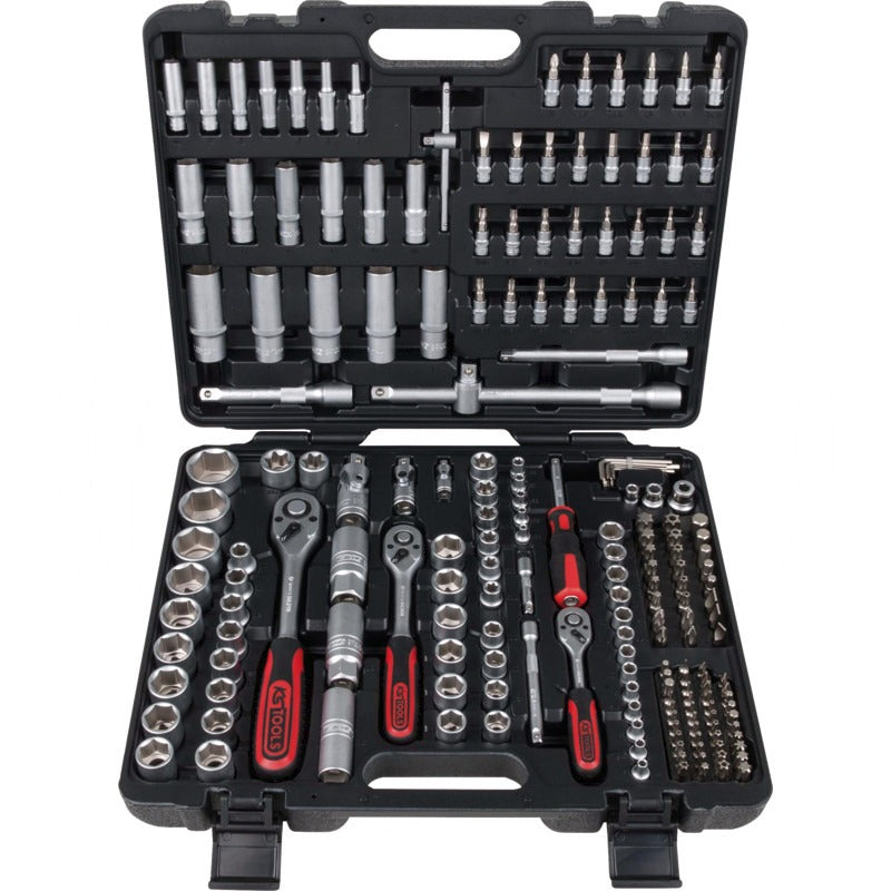 KS TOOLS 1/4"+3/8"+1/2" Steckschlüssel-Satz – 356 mm