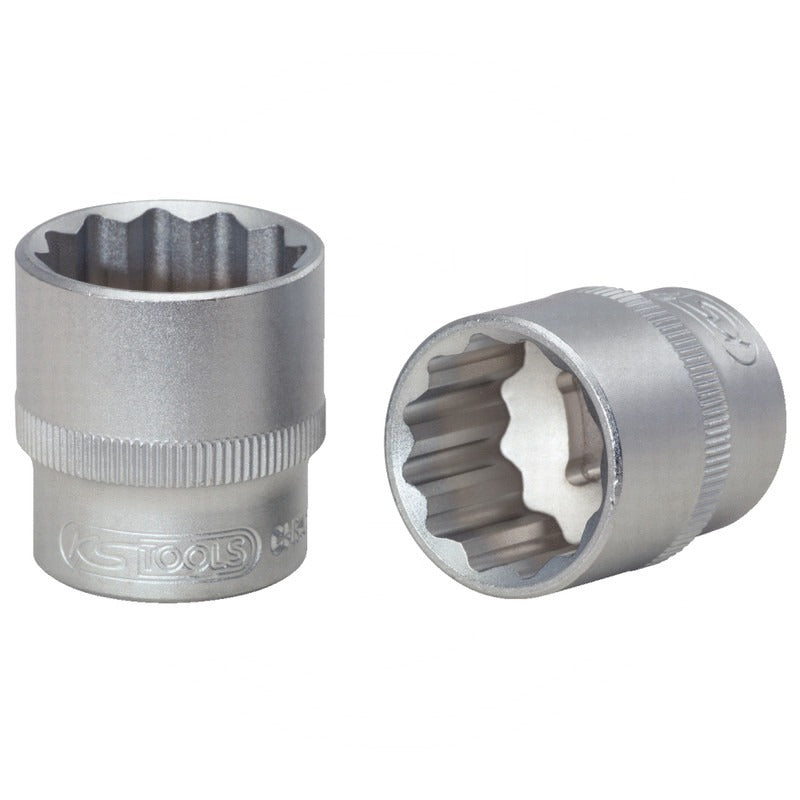 KS TOOLS 3/8" 12-kant-Stecknuss, 7/16" – 27 mm