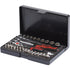 KS Tools 1/4" CHROME+Steckschlüssel Satz, 40tlg – 206 mm