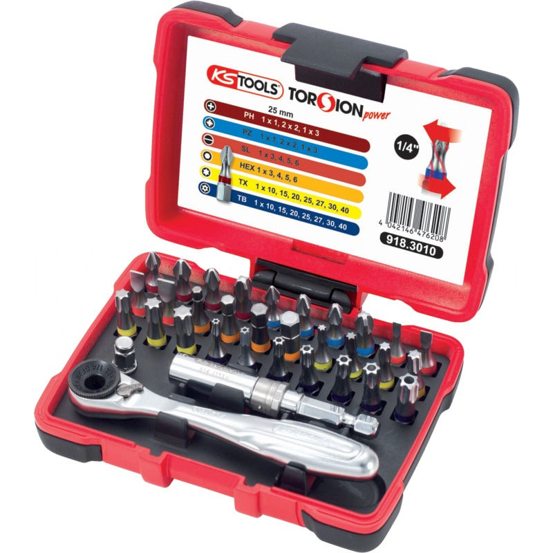 KS TOOLS TORSIONpower Bit-Satz – 117 mm