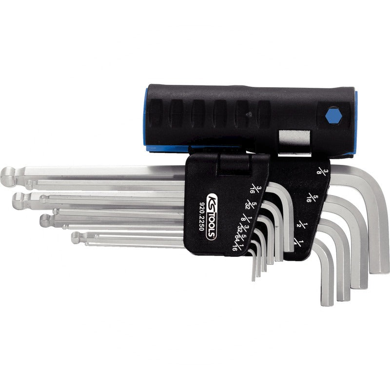 KS TOOLS InnenSK-Winkelstiftschlüssel Satz, lang – 272 mm