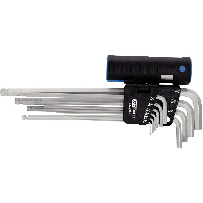 KS TOOLS InnenSK-Winkelstiftschlüssel Satz XL – 333 mm