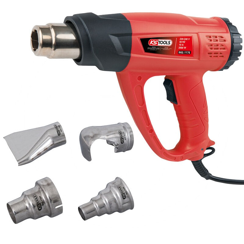 KS Tools Heißluftgebläsepistolen-Satz, LCD – 285 mm