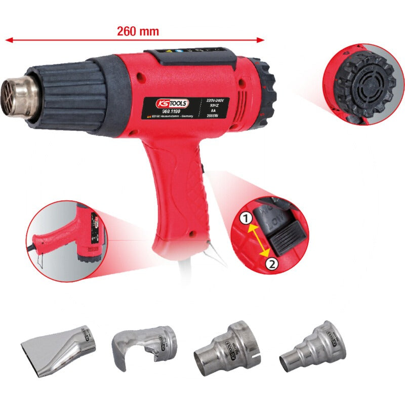 KS TOOLS Heißluftgebläse-Satz – 272 mm – Bild 3