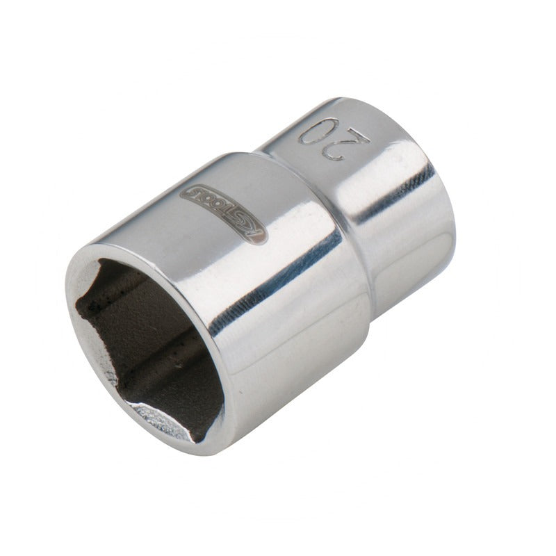 KS Tools EDELSTAHL 1/2" 6kant-Stecknuss, 13mm – 50 mm