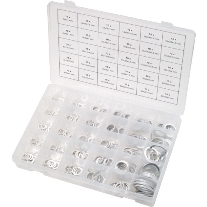 KS TOOLS Sort. AL-Dichtringe,DIN7603, 300-tlg – 278 mm