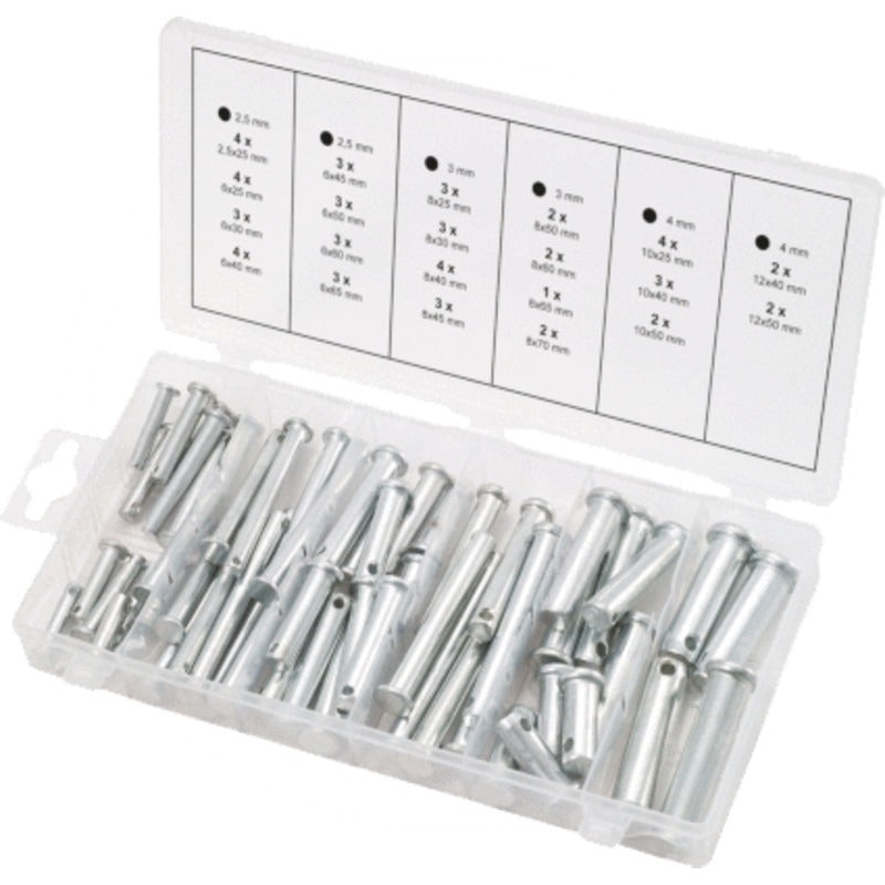 KS TOOLS Sortiment Sicherungsbolzen – 233 mm