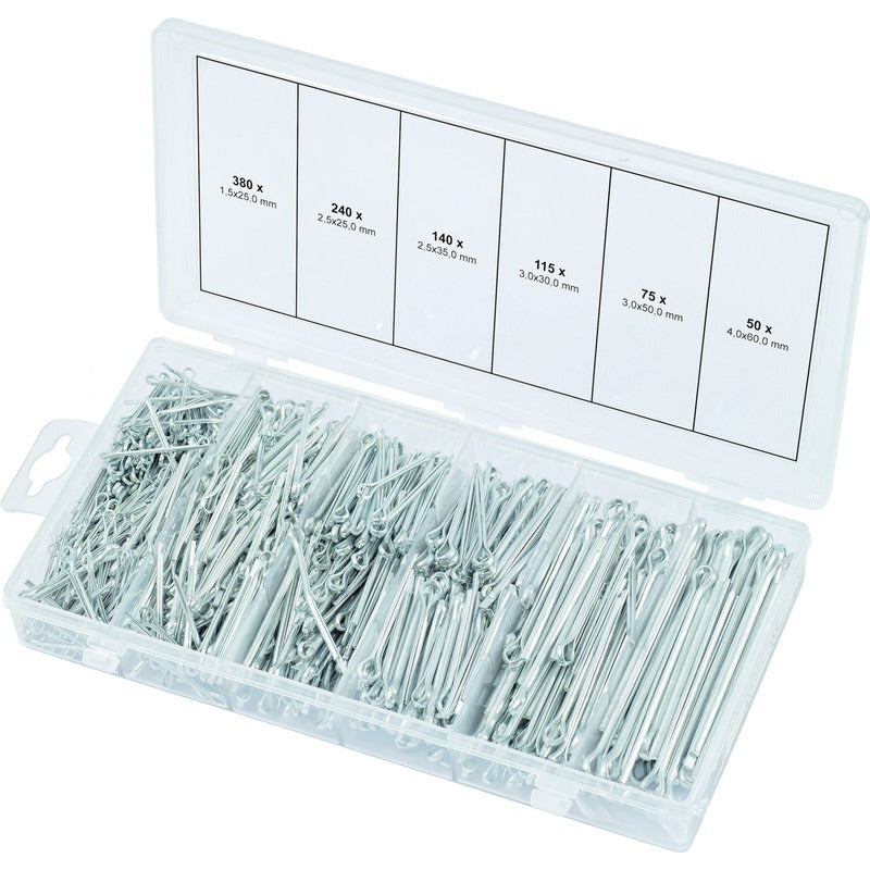 KS TOOLS Sortiment Splinte, 1000-tlg. – 227 mm