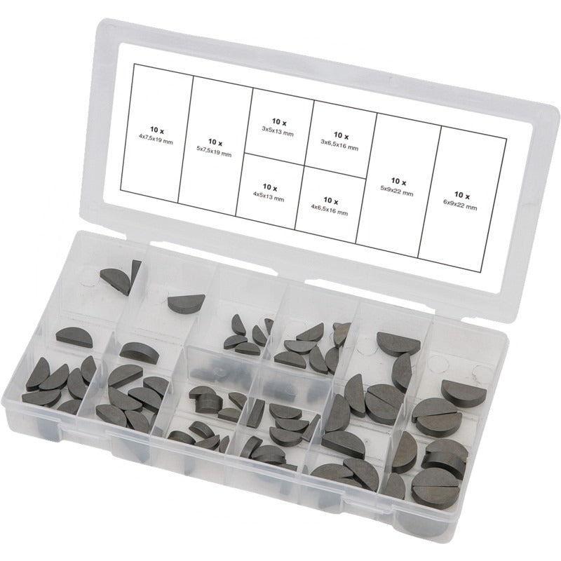 KS TOOLS Sortiment Federkeile – 224 mm