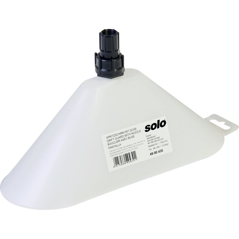 Solo Spritzschirm oval, mit Flachstrahldüse 4900430 – empfohlen für Modelle 206