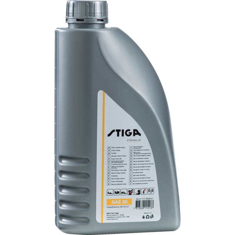 Stiga Motoröl SAE 30 0,6 Liter 1111-9234-01 – API SL Stiga